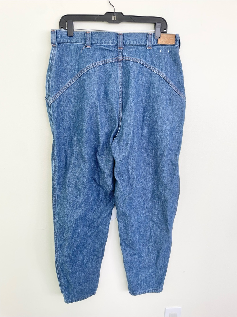 Vintage LEE 80s Gathered Yoke High Waist Princess Denim Jeans sz 34 Mom Jeans - Picture 6 of 8
